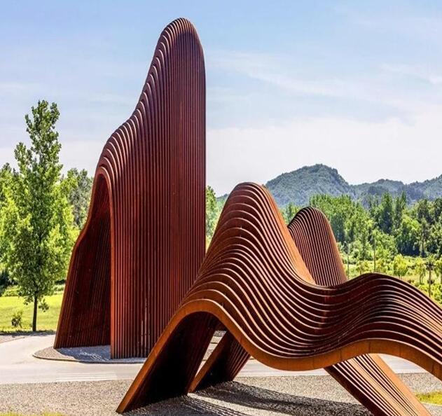 聊城锈钢板造型